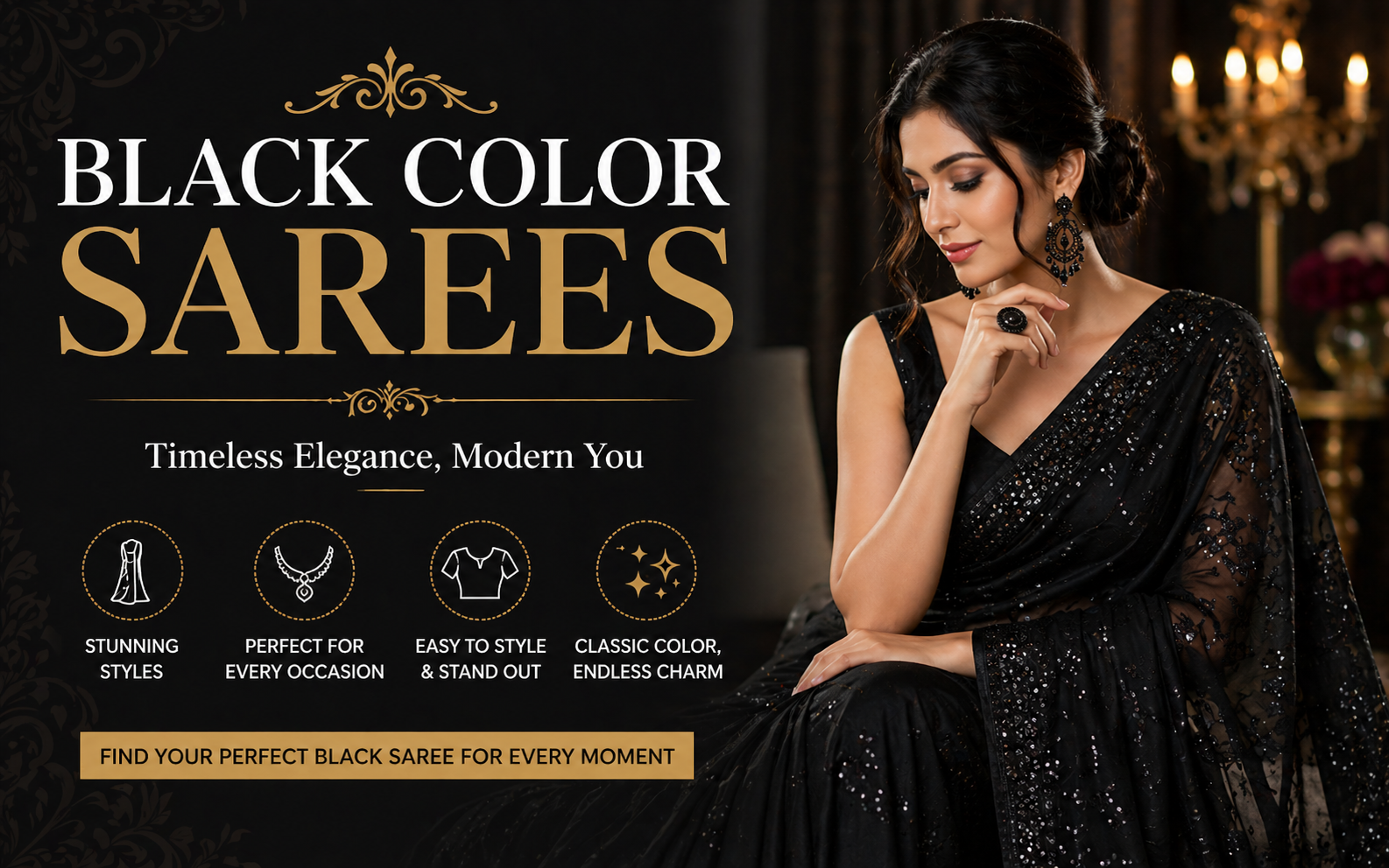 Black Color Sarees: The Ultimate Symbol of Elegance and Style