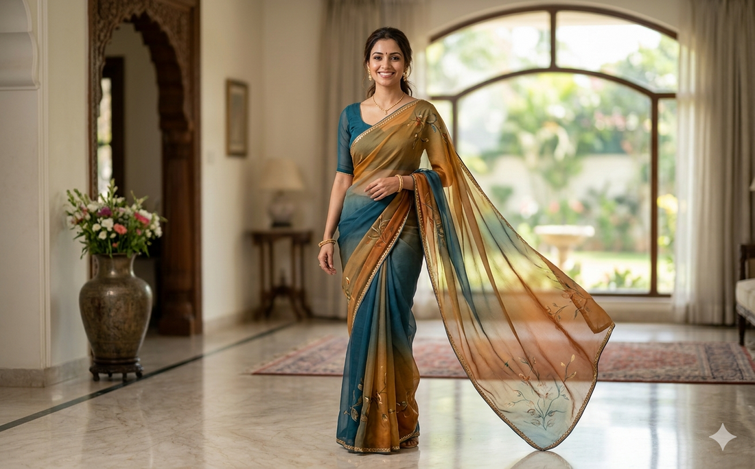 Effortless Grace: Why a Saree Chiffon is the Ultimate Wardrobe Essential