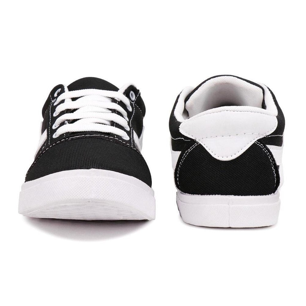Casual Shoes for Men Black White Stylish Sneakers Size 6