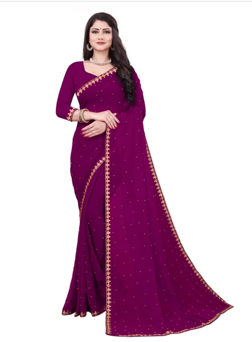 Women Saree Stylish Ethnic Wear Wedding Party Saree