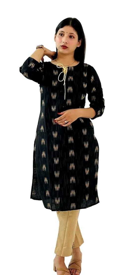 Women Kurti Pant Dupatta Set Stylish Ethnic Wear Set