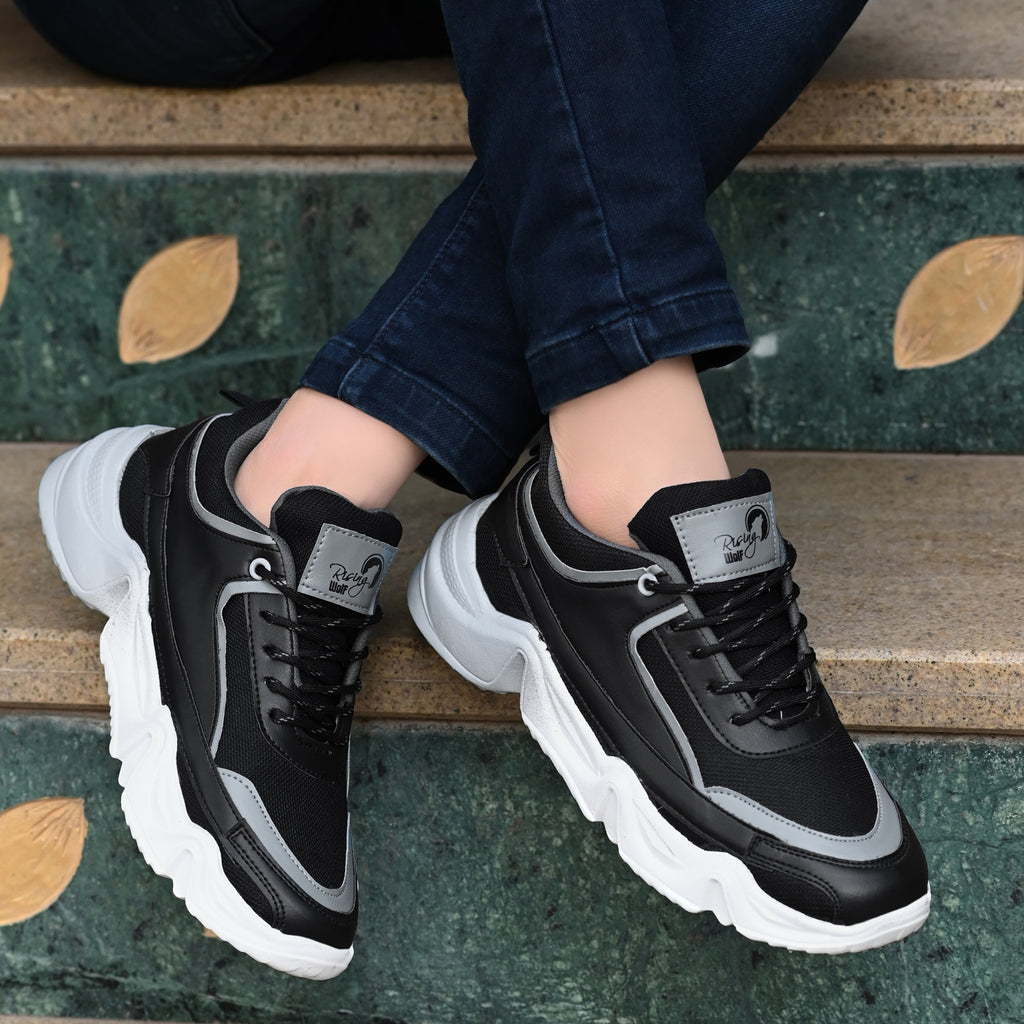 Grey Stylish Sport Shoes for Men Lightweight Running