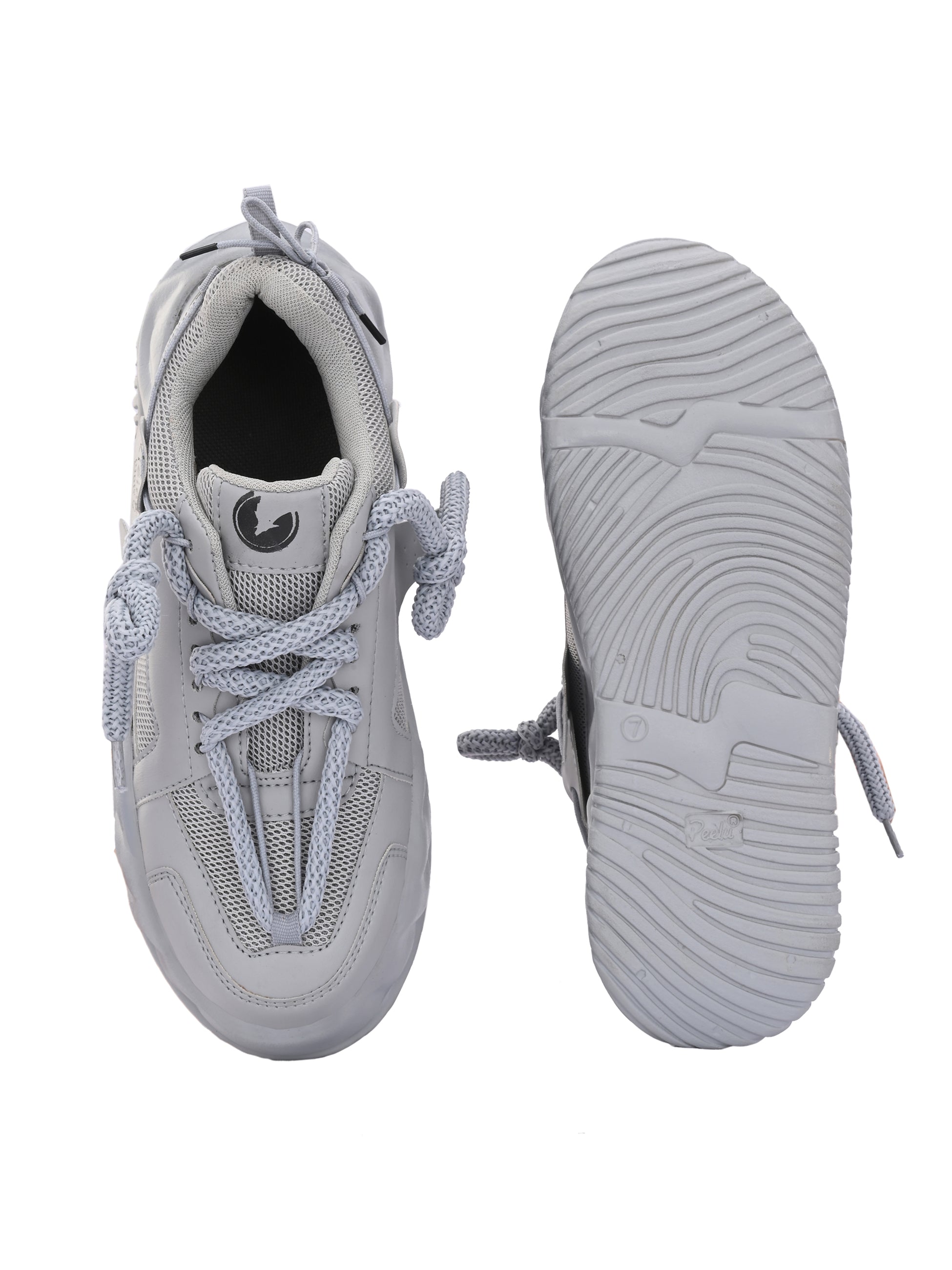 Grey Sport Shoes for Men Lightweight Comfortable Running
