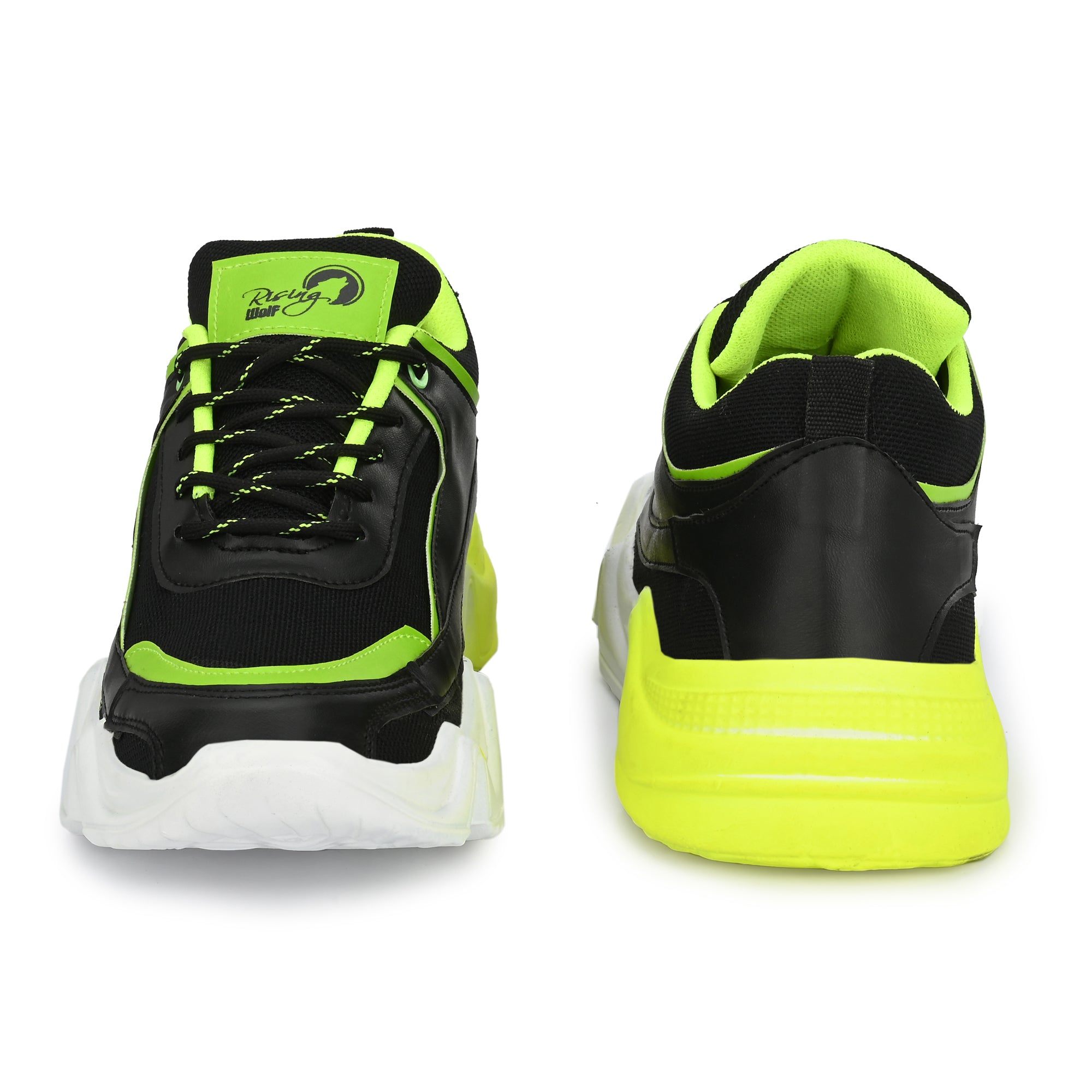 Green Sport Shoes for Men Lightweight Comfortable Running