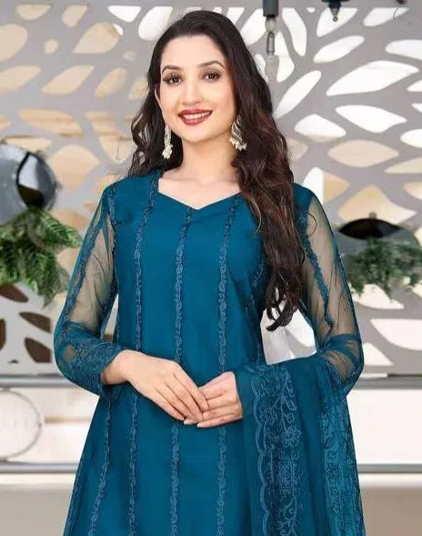 Kurta Set with Dupatta Bottomwear Women Ethnic Wear