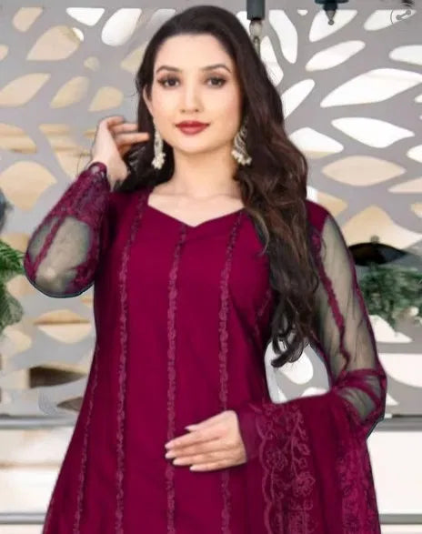 Kurta Dupatta Bottomwear Set Women Stylish Ethnic Wear