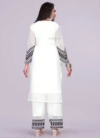 Kurta with Bottomwear Set Women Stylish Ethnic Outfit