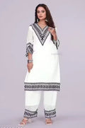 Kurta with Bottomwear Set Women Stylish Ethnic Outfit
