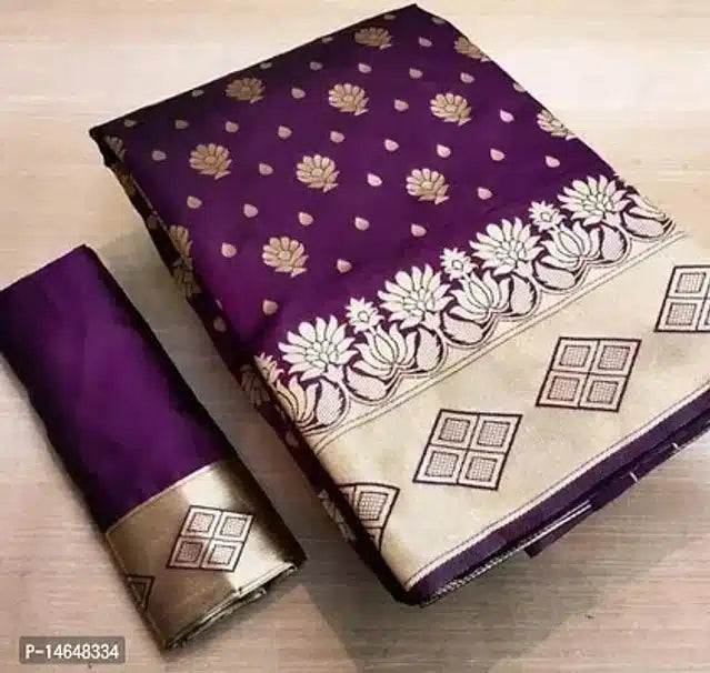 Jacquard Printed Saree Red 6.3m Elegant Ethnic Wear