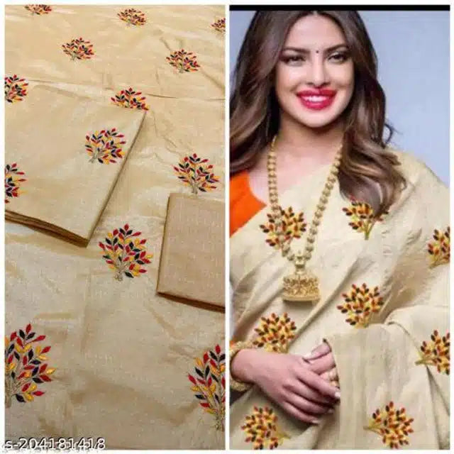 Jacquard Saree Off White 6.3m Elegant Traditional Wear