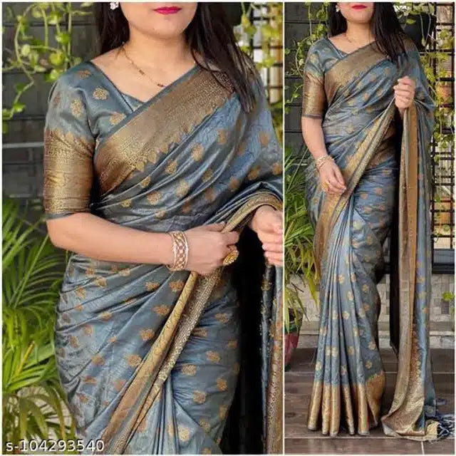 Georgette Embellished Saree Navy Blue 6.3m Party Wear