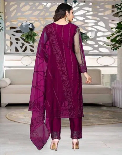 Kurta Dupatta Bottomwear Set Women Stylish Ethnic Wear
