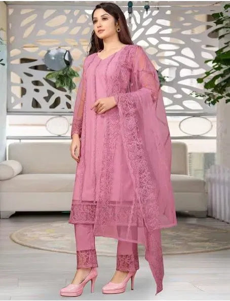 Kurta Dupatta Bottomwear Set Women Stylish Ethnic Wear