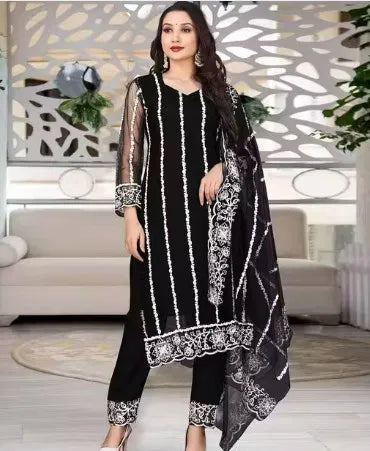 Kurta Dupatta Bottomwear Set Women Ethnic Wear Set