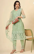 Kurta Dupatta Bottomwear Set Women Stylish Ethnic Wearrs