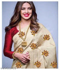 Jacquard Saree Off White 6.3m Elegant Ethnic Wear